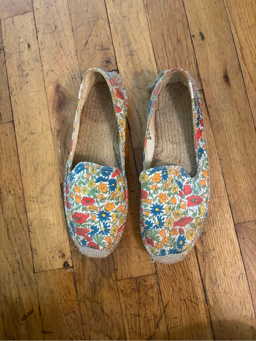 Soludos floral slip on espadrilles